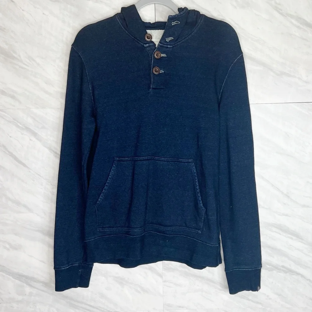 Jack Spade Warren Street New York Navy Hooded Sweater Small